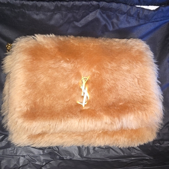 Kate Small YSL Crossbody Bag in Shearling - Picture 4 of 11
